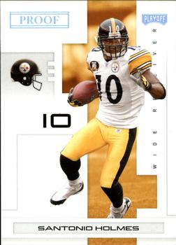 2007 Playoff NFL Playoffs - Silver Proof #78 Santonio Holmes Front