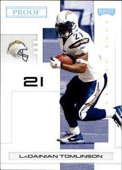 2007 Playoff NFL Playoffs - Silver Proof #81 LaDainian Tomlinson Front