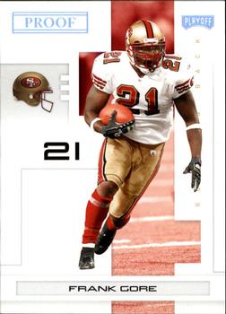 2007 Playoff NFL Playoffs - Silver Proof #86 Frank Gore Front