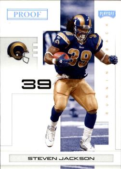 2007 Playoff NFL Playoffs - Silver Proof #93 Steven Jackson Front