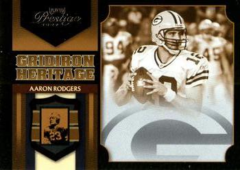 2007 Playoff Prestige - Gridiron Heritage Foil #GH-4 Aaron Rodgers Front
