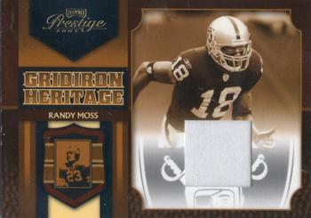 2007 Playoff Prestige - Gridiron Heritage Materials #GH-43 Randy Moss Front
