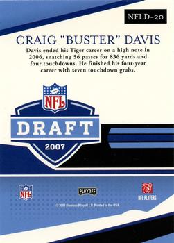 2007 Playoff Prestige - NFL Draft #NFLD-20 Craig 
