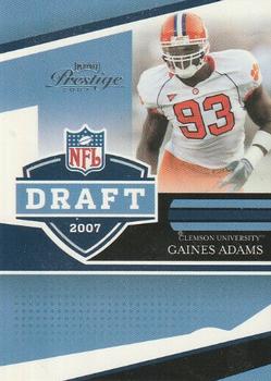 2007 Playoff Prestige - NFL Draft #NFLD-29 Gaines Adams Front