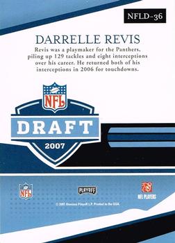 2007 Playoff Prestige - NFL Draft #NFLD-36 Darrelle Revis Back