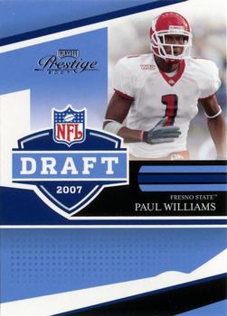 2007 Playoff Prestige - NFL Draft #NFLD-39 Paul Williams Front