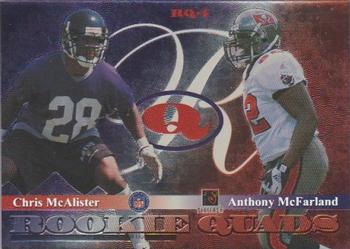 1999 Playoff Momentum SSD - Rookie Quads #RQ-4 Champ Bailey / Chris Claiborne / Chris McAlister / Anthony McFarland Back