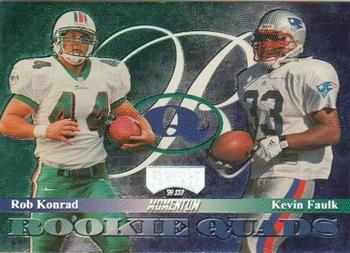 1999 Playoff Momentum SSD - Rookie Quads #RQ-10 Rob Konrad / Kevin Faulk / Joe Montgomery / Shawn Bryson Front