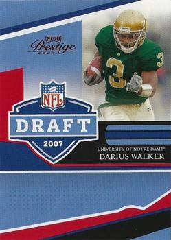 2007 Playoff Prestige - NFL Draft Red #NFLD-11 Darius Walker Front