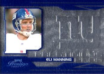 2007 Playoff Prestige - Prestigious Pros Blue #PP-39 Eli Manning Front