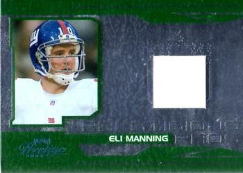 2007 Playoff Prestige - Prestigious Pros Materials Green #PP-39 Eli Manning Front
