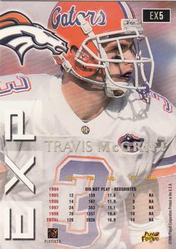 1999 Playoff Prestige EXP #EX5 Travis McGriff Back