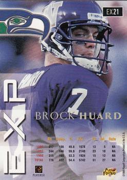 1999 Playoff Prestige EXP #EX21 Brock Huard Back