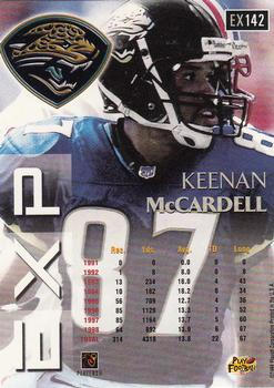 1999 Playoff Prestige EXP #EX142 Keenan McCardell Back