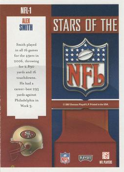 2007 Playoff Prestige - Stars of the NFL #NFL-1 Alex Smith Back