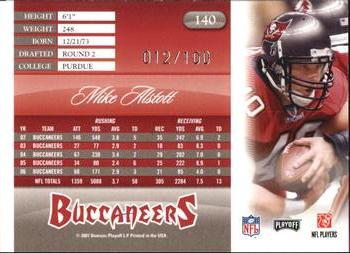2007 Playoff Prestige - Xtra Points Red #140 Mike Alstott Back
