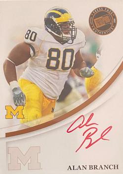 2007 Press Pass - Autographs Bronze Red Ink #NNO Alan Branch Front