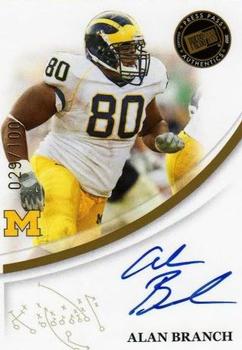 2007 Press Pass - Autographs Gold #NNO Alan Branch Front