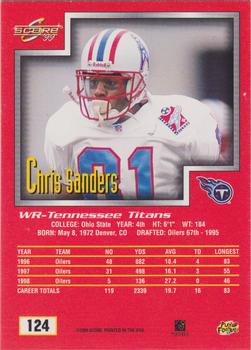 1999 Score #124 Chris Sanders Back