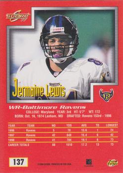 1999 Score #137 Jermaine Lewis Back