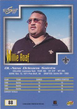 1999 Score #88 Willie Roaf Back