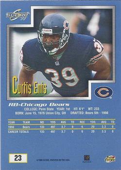 1999 Score #23 Curtis Enis Back