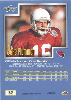 1999 Score #52 Jake Plummer Back