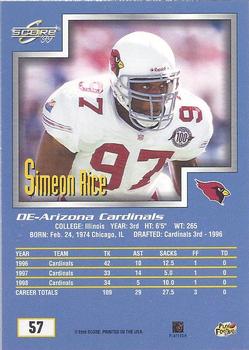 1999 Score #57 Simeon Rice Back