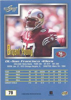 1999 Score #79 Bryant Young Back