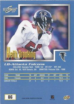 1999 Score #86 Keith Brooking Back