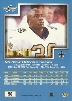 1999 Score #90 Lamar Smith Back