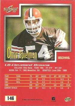 1999 Score #146 Chris Spielman Back