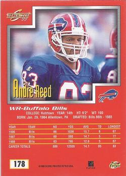 1999 Score #178 Andre Reed Back