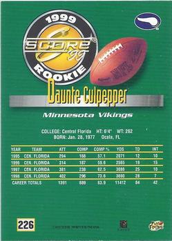 1999 Score #226 Daunte Culpepper Back