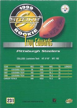 1999 Score #231 Troy Edwards Back