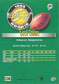 1999 Score #236 Cecil Collins Back