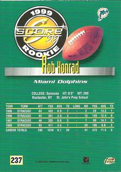 1999 Score #237 Rob Konrad Back