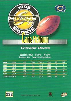 1999 Score #238 Cade McNown Back