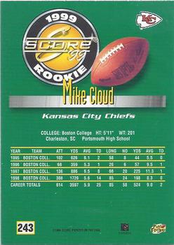 1999 Score #243 Mike Cloud Back