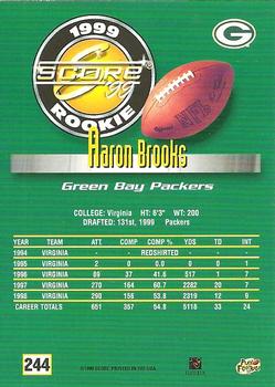 1999 Score #244 Aaron Brooks Back