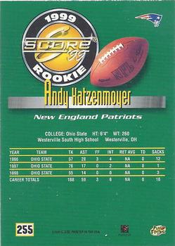 1999 Score #255 Andy Katzenmoyer Back