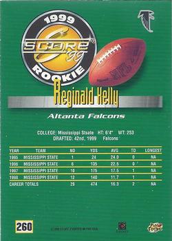 1999 Score #260 Reginald Kelly Back
