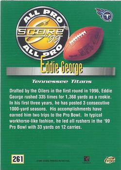 1999 Score #261 Eddie George Back