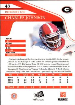 2007 Press Pass - Reflectors #48 Charles Johnson Back