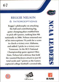 2007 Press Pass - Reflectors #67 Reggie Nelson Back