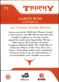 2007 Press Pass - Reflectors #73 Aaron Ross Back