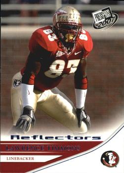 2007 Press Pass - Reflectors Blue #28 Lawrence Timmons Front