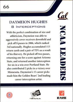 2007 Press Pass - Reflectors Blue #66 Daymeion Hughes Back