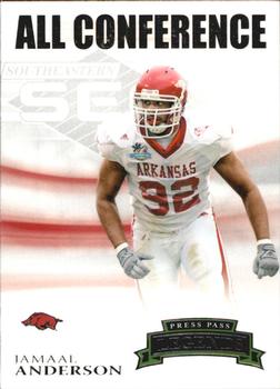2007 Press Pass Legends - All Conference #1 Jamaal Anderson Front