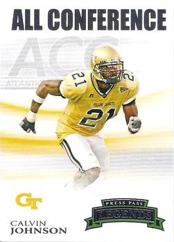 2007 Press Pass Legends - All Conference #6 Calvin Johnson Front